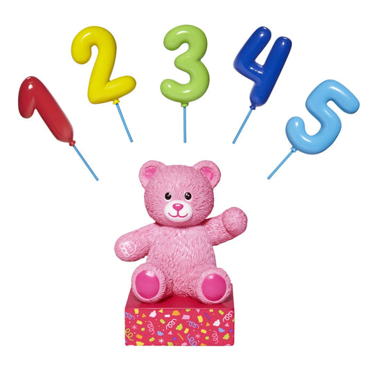 Build-A-Bear® Pink Bear Base with CeleBEARate Balloon Inserts (1-5) - US 5534