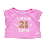 Online Exclusive Cheers to 21 Years T-Shirt | Shop at Build-A-Bear® - US 6052