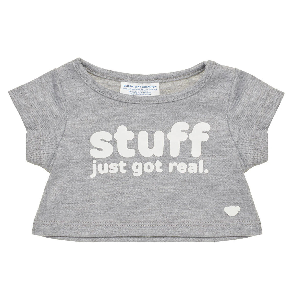 "Stuff Just Got Real" T-Shirt for Plush Toys | Build-A-Bear® - US 5480