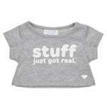 "Stuff Just Got Real" T-Shirt for Plush Toys | Build-A-Bear® - US 5480