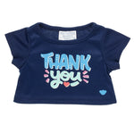 "Thank You" Plush Toy T-Shirt - Navy Blue - US 0911