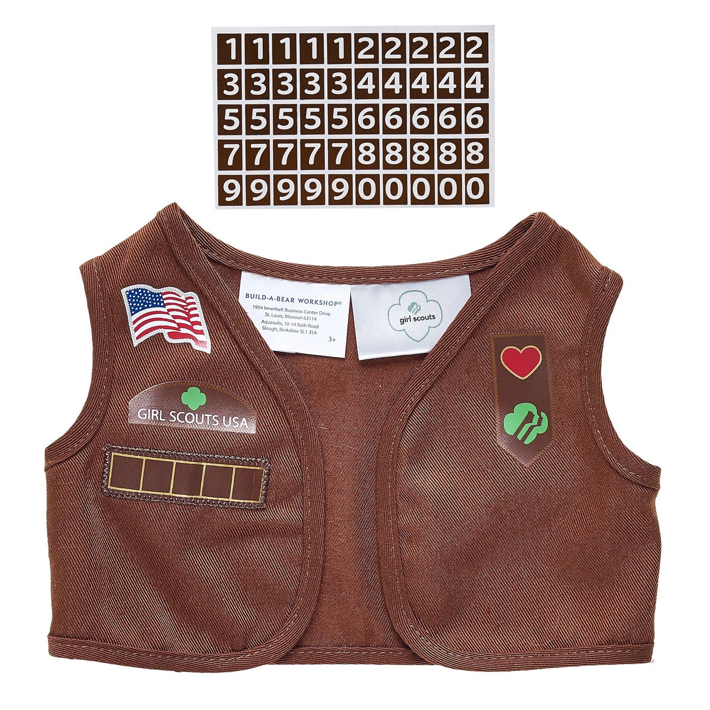 Girl Scout Cookie Teddy Bear Brownie Gift Set | BAB - US 3640