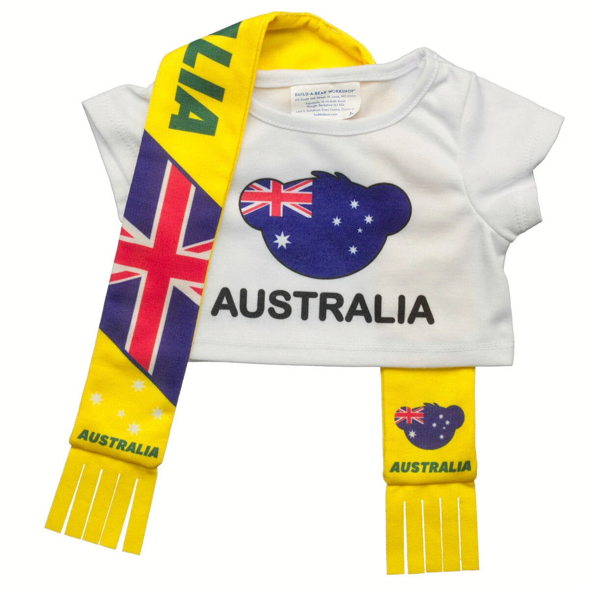 Let's Goal Bear Australia Gift Set | Build-A-Bear - US 2309