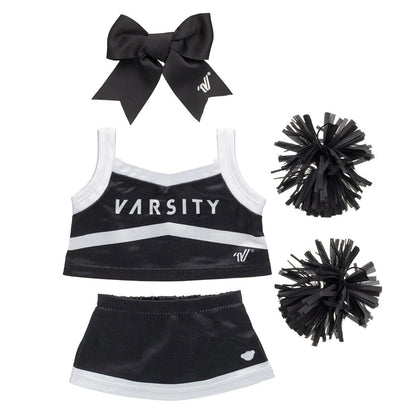 Online-Only Pastel Swirl Kitty Black Cheer Uniform Set | Build-A-Bear® - US 4503