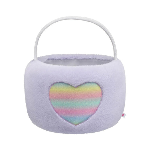 Purple Pastel Heart Easter Basket for Stuffed Animals | Build-A-Bear® - US 5583