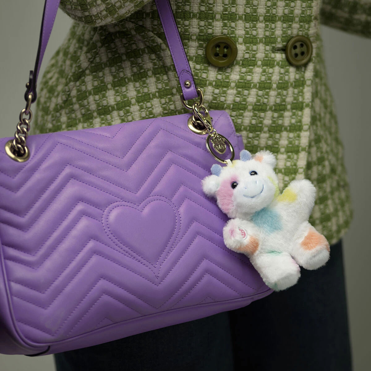 Colorful Splatter Cow Plush Bag Charm | Build-A-Bear - US 4768