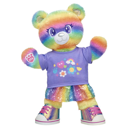 Rainbow Stripes Teddy Bear Skirt Gift Set | Build-A-Bear - US 6776