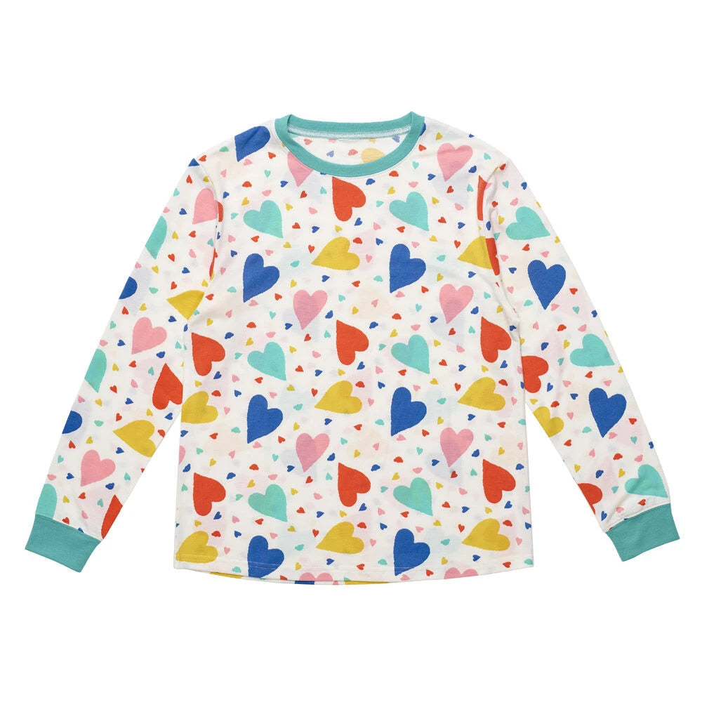 Build-A-Bear Pajama Shop™ Colorful Hearts PJ Top - Adult - US 5278