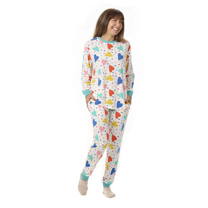 Build-A-Bear Pajama Shop™ Colorful Hearts PJ Pants - Adult - US 8949